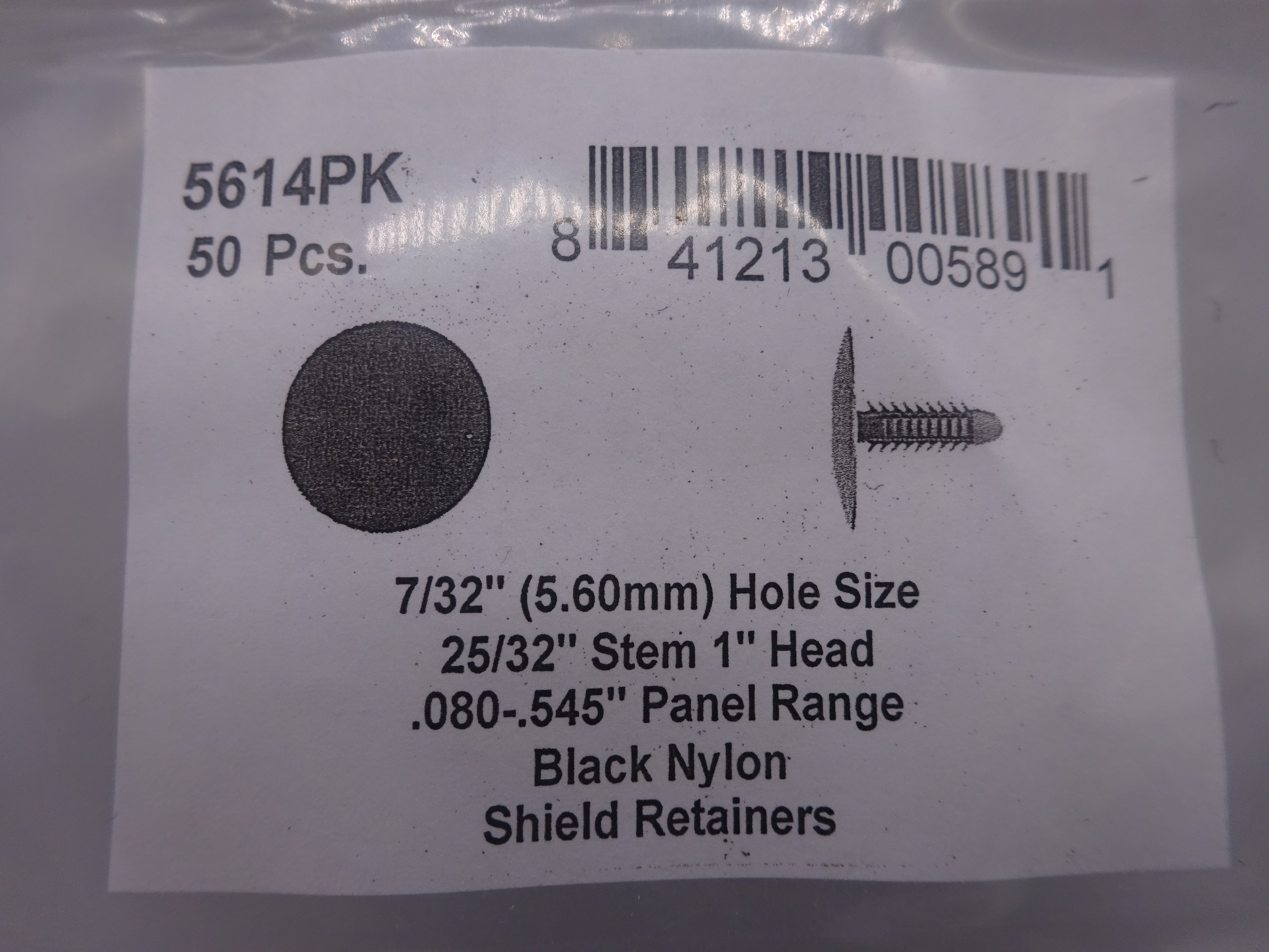 5614PK Black Nylon Shield Retainers DISCO Automotive Hardware – JK ...