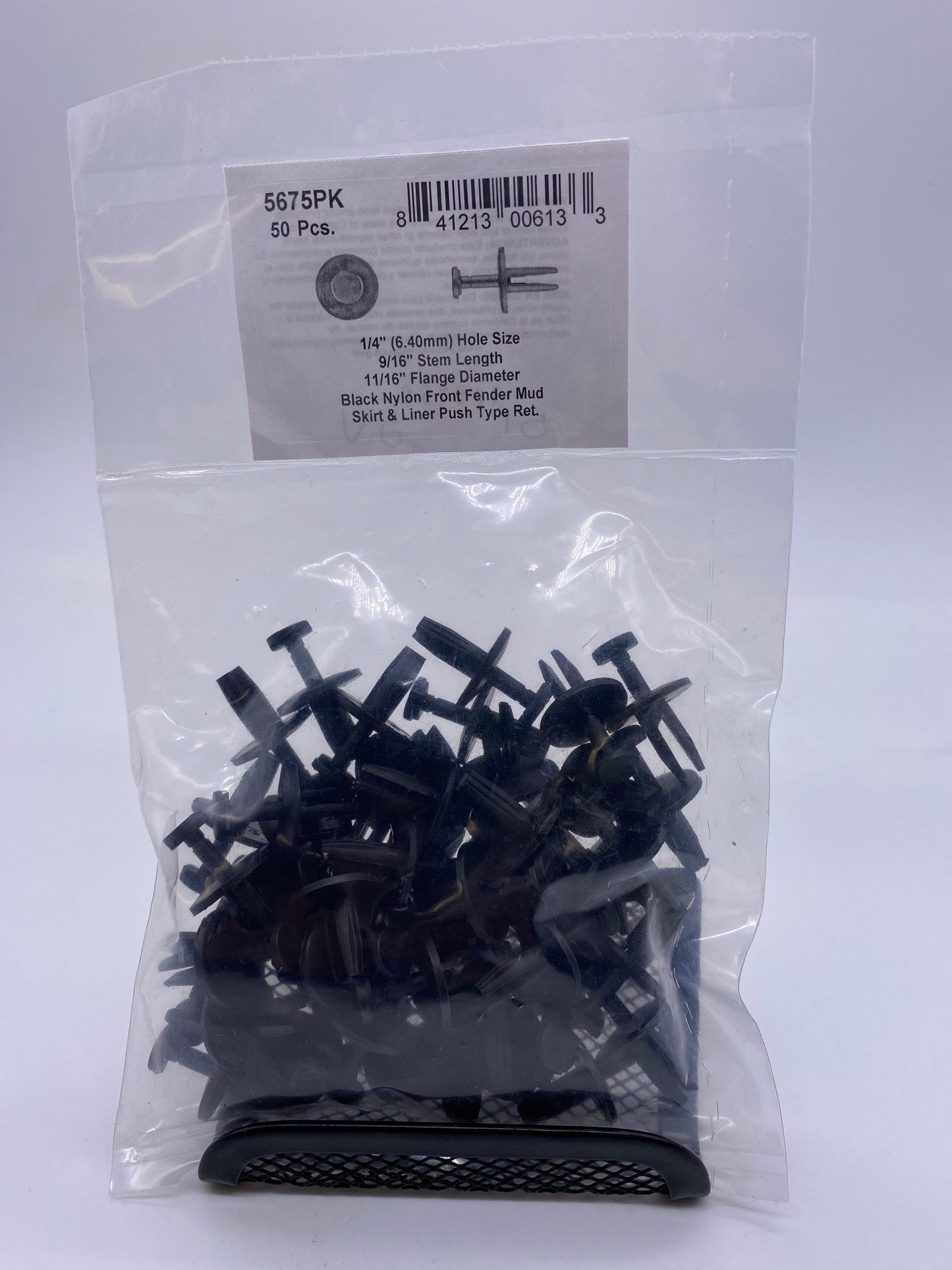 DISCO Automotive Hardware Chrysler OEM: 06504090 5675PK Black Nylon Mud Skirt Rivets 1/4" Hole Size 9/16" Stem Lgth 0 CLIPS RIVETS FREE SHIP PLASTIC SCREWS BULBS RETAINERS PUSH 5675PK Black Nylon Mud Skirt Rivets 1/4" Hole Size 9/16" Stem Lgth KING SERIES TRUCKS PARTS ACCESSORIES 6 DOOR PICKUPS 6 DOOR PICKUP 6 DOOR TRUCK 6 DOOR TRUCKS