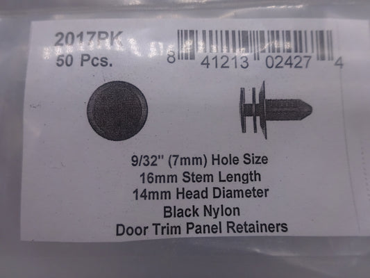 DISCO Automotive Hardware G.M. OEM: 15638413 2017PK Black Nylon Door Panel Ret 7mm Hole Size 16mm Stem Lgth 0 CLIPS RIVETS FREE SHIP PLASTIC SCREWS BULBS RETAINERS PUSH 2017PK Black Nylon Door Panel Ret 7mm Hole Size 16mm Stem Lgth KING SERIES TRUCKS PARTS ACCESSORIES 6 DOOR PICKUPS 6 DOOR PICKUP 6 DOOR TRUCK 6 DOOR TRUCKS