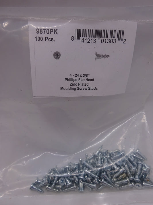 DISCO Automotive Hardware OEM: 9870PK Moulding Screw Studs 4-24 x 3/8" Phillips Flat Head 00 CLIPS RIVETS FREE SHIP PLASTIC SCREWS BULBS RETAINERS PUSH 9870PK Moulding Screw Studs 4-24 x 3/8" Phillips Flat Head KING SERIES TRUCKS PARTS ACCESSORIES 6 DOOR PICKUPS 6 DOOR PICKUP 6 DOOR TRUCK 6 DOOR TRUCKS