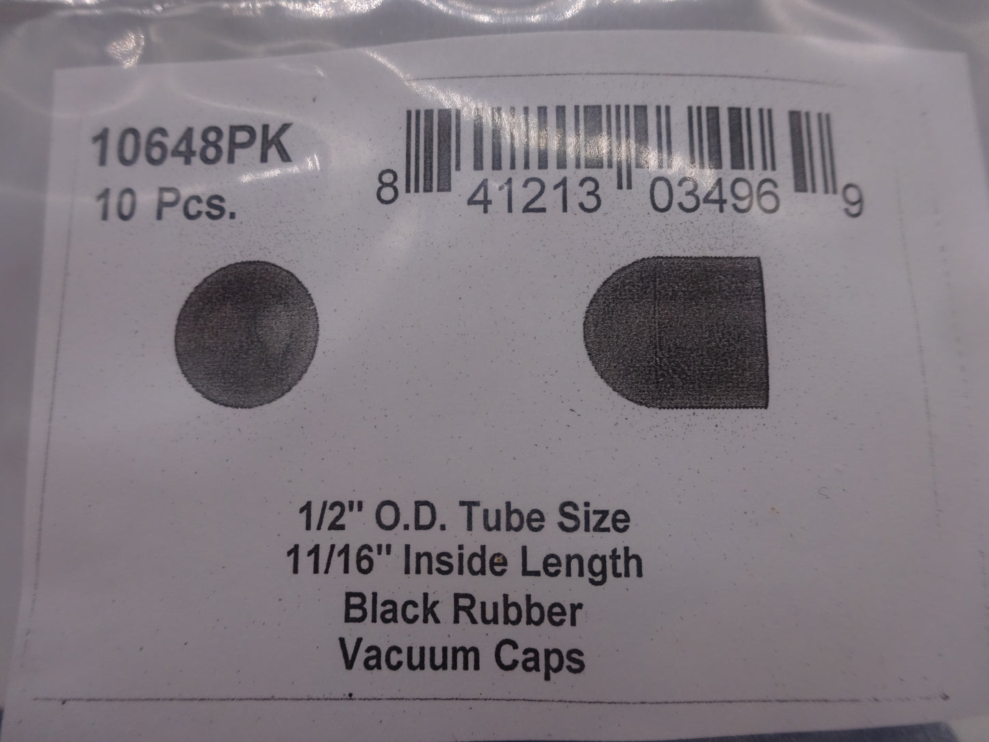 DISCO Automotive Hardware Ford OEM: 388916-S 10648PK Black Rubber Vacuum Caps 1/2" OD Tube Size 11/16" I.L. 0 CLIPS RIVETS FREE SHIP PLASTIC SCREWS BULBS RETAINERS PUSH 10648PK Black Rubber Vacuum Caps 1/2" OD Tube Size 11/16" I.L. KING SERIES TRUCKS PARTS ACCESSORIES 6 DOOR PICKUPS 6 DOOR PICKUP 6 DOOR TRUCK 6 DOOR TRUCKS