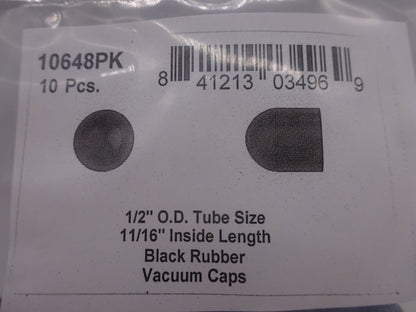 DISCO Automotive Hardware Ford OEM: 388916-S 10648PK Black Rubber Vacuum Caps 1/2" OD Tube Size 11/16" I.L. 0 CLIPS RIVETS FREE SHIP PLASTIC SCREWS BULBS RETAINERS PUSH 10648PK Black Rubber Vacuum Caps 1/2" OD Tube Size 11/16" I.L. KING SERIES TRUCKS PARTS ACCESSORIES 6 DOOR PICKUPS 6 DOOR PICKUP 6 DOOR TRUCK 6 DOOR TRUCKS