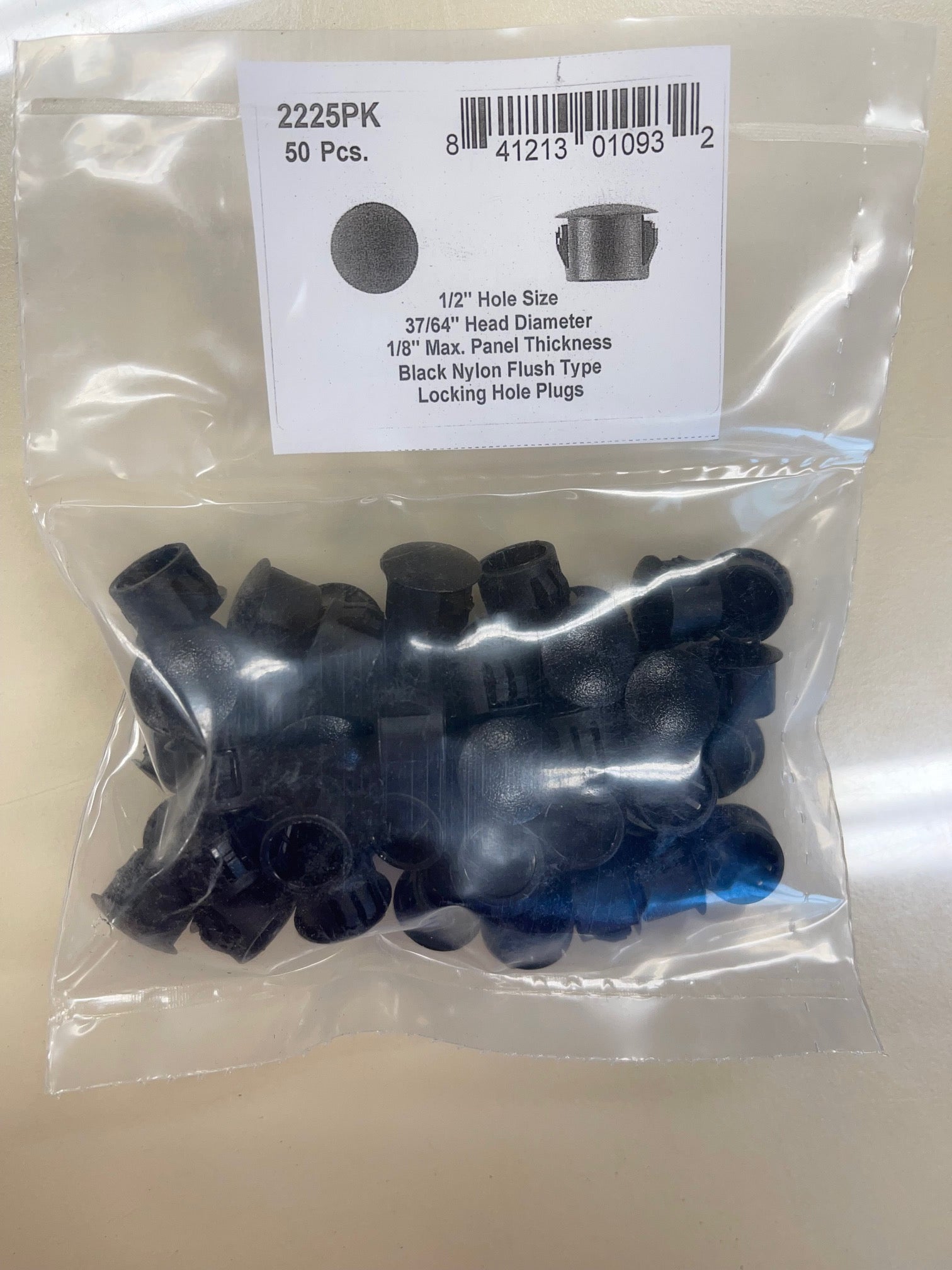 DISCO Automotive Hardware OEM: 2225PK Black Nylon Locking Hole Plugs 1/2" Hole Size 0 CLIPS RIVETS FREE SHIP PLASTIC SCREWS BULBS RETAINERS PUSH 2225PK Black Nylon Locking Hole Plugs 1/2" Hole Size KING SERIES TRUCKS PARTS ACCESSORIES 6 DOOR PICKUPS 6 DOOR PICKUP 6 DOOR TRUCK 6 DOOR TRUCKS