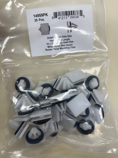 DISCO Automotive Hardware Ford OEM: W716503-S300 14959PK White Nylon Moulding Clips 9mm Hole 14mm Stem Length 5 CLIPS RIVETS FREE SHIP PLASTIC SCREWS BULBS RETAINERS PUSH 14959PK White Nylon Moulding Clips 9mm Hole 14mm Stem Length KING SERIES TRUCKS PARTS ACCESSORIES 6 DOOR PICKUPS 6 DOOR PICKUP 6 DOOR TRUCK 6 DOOR TRUCKS