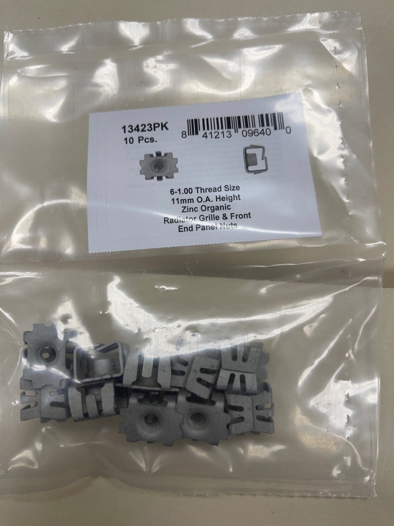 DISCO Automotive Hardware G.M. OEM: 11518937 13423PK Zinc Organic Panel Nuts 6-1.00 Thread 11mm O.A. Height 0 CLIPS RIVETS FREE SHIP PLASTIC SCREWS BULBS RETAINERS PUSH 13423PK Zinc Organic Panel Nuts 6-1.00 Thread 11mm O.A. Height KING SERIES TRUCKS PARTS ACCESSORIES 6 DOOR PICKUPS 6 DOOR PICKUP 6 DOOR TRUCK 6 DOOR TRUCKS