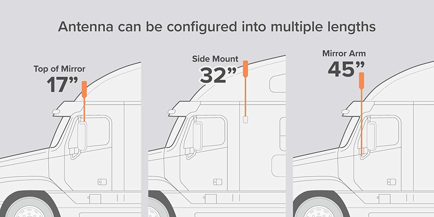 Truck and RV Spring-Mount Antenna by weBoost