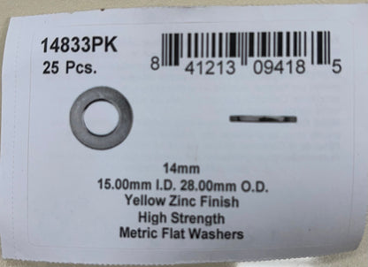 DISCO Automotive Hardware OEM: 14833PK Harden Metric Flat Washers 14mm 5 CLIPS RIVETS FREE SHIP PLASTIC SCREWS BULBS RETAINERS PUSH 14833PK Harden Metric Flat Washers 14mm KING SERIES TRUCKS PARTS ACCESSORIES 6 DOOR PICKUPS 6 DOOR PICKUP 6 DOOR TRUCK 6 DOOR TRUCKS