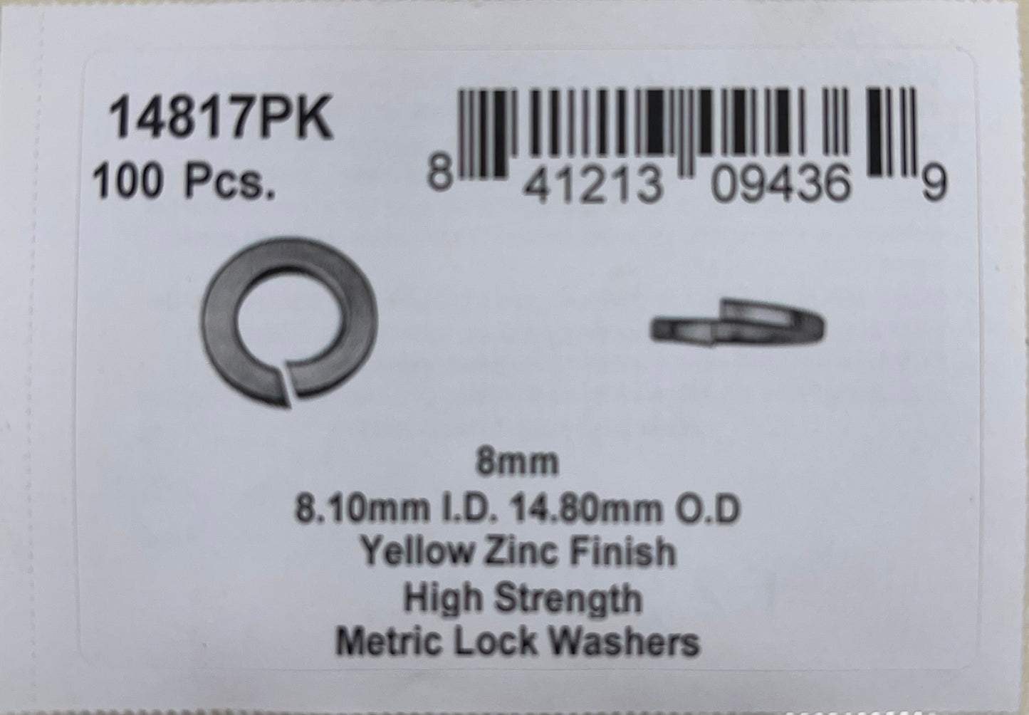 DISCO Automotive Hardware OEM: 14817PK Harden Metric Lock Washers 8mm 00 CLIPS RIVETS FREE SHIP PLASTIC SCREWS BULBS RETAINERS PUSH 14817PK Harden Metric Lock Washers 8mm KING SERIES TRUCKS PARTS ACCESSORIES 6 DOOR PICKUPS 6 DOOR PICKUP 6 DOOR TRUCK 6 DOOR TRUCKS